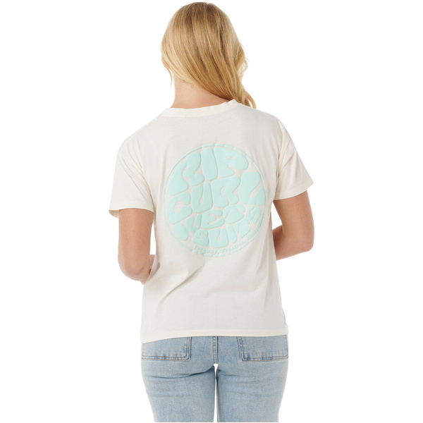 2025 Rip Curl Womens Icons Of Surf Relaxed Tee 0EGWTE - Shell